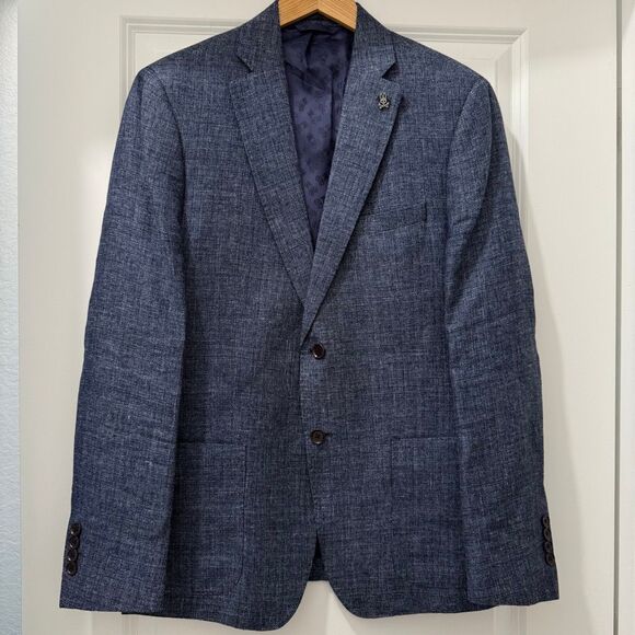 Psycho Bunny Sports Coat Size 42L in Blue - Picture 2 of 8